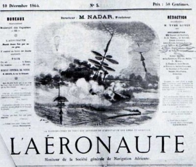 Revue l'Aéronaute, fondée par Nadar